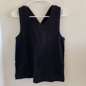 Madewell Ottoman Jacquard Cross-Back Tank Top